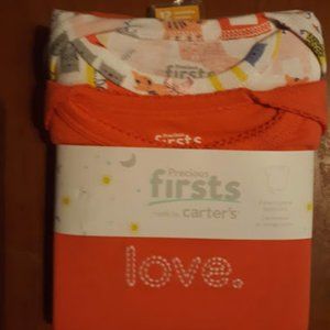 CARTER'S ONESIES ANIMAL AND CORAL PRINT 12MONTHS